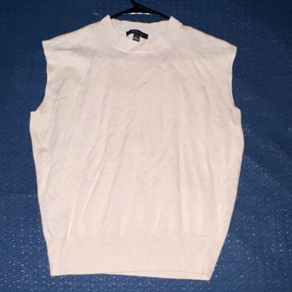 Ann Taylor Cream Crewneck Sweater